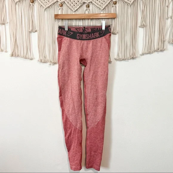 GymShark | shape lifting seamless pink athletic leggings size small - Picture 1 of 11